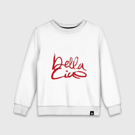 Детский свитшот хлопок с принтом Bella - Ciao в городе Новоалтайск, 100% хлопок | круглый вырез горловины, эластичные манжеты, пояс и воротник | blla ciao | la casa de papel | money heist | netflix | spain | банк | белла чао | берлин | богота | бумажный дом | грабитель | дали | денвер | деньги | испания | маска | москва | найроби | нетфликс | ограбление | осло | профессор