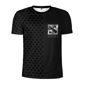Мужская футболка 3D спортивная с принтом DOTA2 Metal Logo ДОТА2 Металлический Логотип в городе Новоалтайск, 100% полиэстер с улучшенными характеристиками | приталенный силуэт, круглая горловина, широкие плечи, сужается к линии бедра | Тематика изображения на принте: arena | battle | cybersport | dota | game | дота | игра | киберспорт | лига | металл | эффект