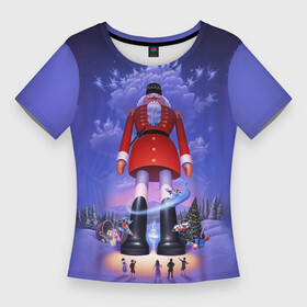 Женская футболка 3D Slim с принтом New Year s Nutcracker в городе Новоалтайск,  |  | nut cracker | nutcracker | новогодний | новогодняя сказка | новый год | рождество | сказка | снежинка | щелкунчик
