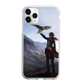 Чехол для iPhone 11 Pro матовый с принтом ДИЛЮК С ЯСТРЕБОМ | DILUC в городе Новоалтайск, Силикон |  | Тематика изображения на принте: anime | diluc | game | lumin | paimon | pyro | аниме | взрыв | геншин | дилюк | игра | импакт | итэр | люмин | молитва | паймон | пиро | путешественник | тейват