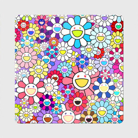 Магнит виниловый Квадрат с принтом Цветы Takashi Murakami в городе Новоалтайск, полимерный материал с магнитным слоем | размер 9*9 см, закругленные углы | flowers | pop art | superflat | takashi murakami | арт | глаза | дизайн | исскуство | разноцветные цветы | супефлэт | такаси мураками | такаши мураками | художник | цветы