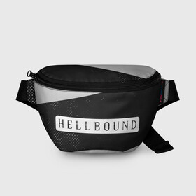 Поясная сумка 3D с принтом HELLBOUND - Полосы в городе Новоалтайск, 100% полиэстер | плотная ткань, ремень с регулируемой длиной, внутри несколько карманов для мелочей, основное отделение и карман с обратной стороны сумки застегиваются на молнию | bound | hell | hellbound | netflix | series | ада | зов | корейский | культура | монстры | поп | сериал | сериалы