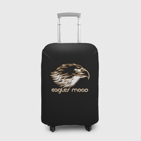 Чехол для чемодана 3D с принтом Eagles mood в городе Новоалтайск, 86% полиэфир, 14% спандекс | двустороннее нанесение принта, прорези для ручек и колес | бивни | животные | злой | злость | клюв | крылья | настроение | неон | неоновые принты | орел | природа | птицы | саванна | светящиеся | сердится | хищник
