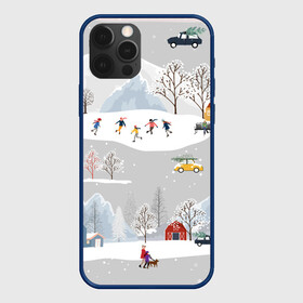 Чехол для iPhone 12 Pro Max с принтом Нoвoгодние Праздники 2022 в городе Новоалтайск, Силикон |  | Тематика изображения на принте: 2022 | год | дома | елки | зима | каникулы | новый | праздник | радость | рождество | санки | снег | снеговик | снежки