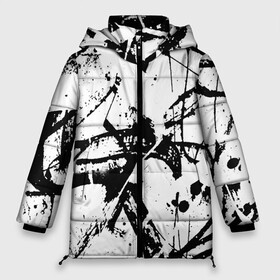 Женская зимняя куртка Oversize с принтом GRUNGE TRIP в городе Новоалтайск, верх — 100% полиэстер; подкладка — 100% полиэстер; утеплитель — 100% полиэстер | длина ниже бедра, силуэт Оверсайз. Есть воротник-стойка, отстегивающийся капюшон и ветрозащитная планка. 

Боковые карманы с листочкой на кнопках и внутренний карман на молнии | grunge | абстракция | граундж | грязный | кляксы | пестрый | черно белый