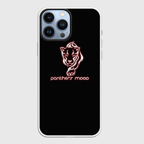 Чехол для iPhone 13 Pro Max с принтом Panthers mood в городе Новоалтайск,  |  | африка | грива | животные | злой | злость | зубы | клыки | леопард | настроение | неон | неоновые принты | охота | пантера | природа | саванна | светящиеся | сердится | тайга | хищник | черная пантера
