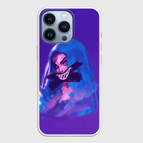 Чехол для iPhone 13 Pro с принтом Спрячь свои эмоции в городе Новоалтайск,  |  | arcane | jinx | league of legends | lol | moba | аркейн | джинкс | жинкс | лига легенд | лол | моба
