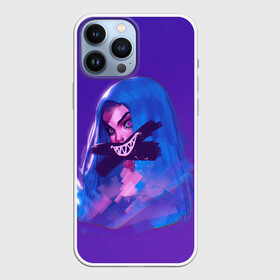 Чехол для iPhone 13 Pro Max с принтом Спрячь свои эмоции в городе Новоалтайск,  |  | arcane | jinx | league of legends | lol | moba | аркейн | джинкс | жинкс | лига легенд | лол | моба