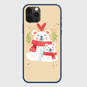 Чехол для iPhone 12 Pro Max с принтом Мишки с шарфиком в городе Новоалтайск, Силикон |  | 2022 | год | мишки | новый | праздник | шарф