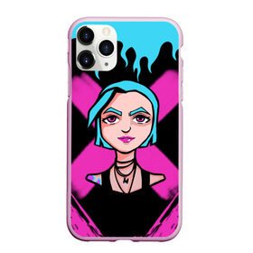 Чехол для iPhone 11 Pro матовый с принтом JINX 2D | СИНЕГОЛОВАЯ в городе Новоалтайск, Силикон |  | Тематика изображения на принте: arcane | arcane league of legends | cartoon | jinx | league of legends | mult | stim punk | stimpunk | аркеин | аркейн | джинкс | мульт | мультик | паудер | порох | психопатка | синеголовая | синий хвост | стим панк | стимпанк