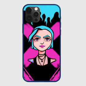 Чехол для iPhone 12 Pro Max с принтом JINX 2D | СИНЕГОЛОВАЯ в городе Новоалтайск, Силикон |  | Тематика изображения на принте: arcane | arcane league of legends | cartoon | jinx | league of legends | mult | stim punk | stimpunk | аркеин | аркейн | джинкс | мульт | мультик | паудер | порох | психопатка | синеголовая | синий хвост | стим панк | стимпанк
