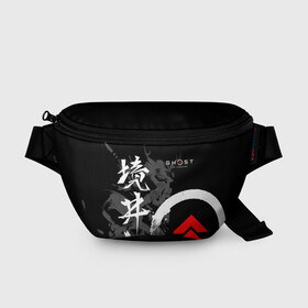 Поясная сумка 3D с принтом Ghost of Tsushima (Призрак Цусимы) в городе Новоалтайск, 100% полиэстер | плотная ткань, ремень с регулируемой длиной, внутри несколько карманов для мелочей, основное отделение и карман с обратной стороны сумки застегиваются на молнию | ghost of tsushima | samurai | игры | призрак цусимы | самурай | япония
