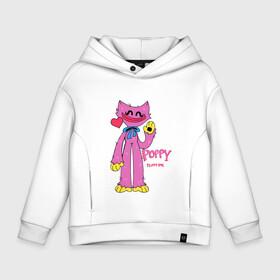 Детское худи Oversize хлопок с принтом Kissy Missy Poppy Playtime в городе Новоалтайск, френч-терри — 70% хлопок, 30% полиэстер. Мягкий теплый начес внутри —100% хлопок | боковые карманы, эластичные манжеты и нижняя кромка, капюшон на магнитной кнопке | huggy | kissy | missy | playtime | poppy | wuggy | вагги | ваги | киси | кисси | миси | мисси | хагги | хаги