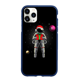 Чехол для iPhone 11 Pro Max матовый с принтом Астронавт с подарком Astronaut and Gift в городе Новоалтайск, Силикон |  | space | астронавт | дед мороз | звезда | космонавт | космос | новый год | планета | подарок | рождество | санта