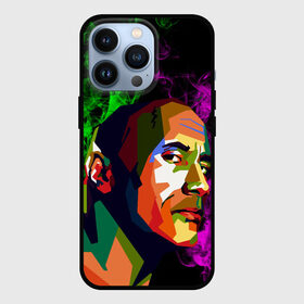 Чехол для iPhone 13 Pro с принтом Дуэйн Джонсон АРТ Скала в городе Новоалтайск,  |  | актер | боец | вектор | джонсон | дуэйн | зеленый | лицо | лысый | неон | огонь | пламя | реслинг | селебрити | скала | фиолетовый | харизма
