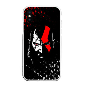 Чехол для iPhone XS Max матовый с принтом GOD OF WAR КРАТОС И РУНЫ в городе Новоалтайск, Силикон | Область печати: задняя сторона чехла, без боковых панелей | Тематика изображения на принте: ascension | betrayal | chains of olympus | cratos | ghost of sparta | god of war | hack and slash | kratos | logo | ragnarok | rune | бог войны | год ов вар | год оф вар | игра | иероглифы | кратос | лого | логотип | рагнарёк | руны | символы | эмблема