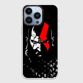 Чехол для iPhone 13 Pro с принтом GOD OF WAR КРАТОС И РУНЫ в городе Новоалтайск,  |  | Тематика изображения на принте: ascension | betrayal | chains of olympus | cratos | ghost of sparta | god of war | hack and slash | kratos | logo | ragnarok | rune | бог войны | год ов вар | год оф вар | игра | иероглифы | кратос | лого | логотип | рагнарёк | руны | символы | эмблема