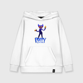 Детская толстовка хлопок с принтом POPPY PLAYTIME ХАГИ ВАГИ ЛОВИТ ТЕБЯ в городе Новоалтайск, 100% хлопок | Круглый горловой вырез, эластичные манжеты, пояс, капюшен | poppy playtime | игра | кукла | монстр | плэйтайм | попи плей тайм | попи плэй тайм | попиплейтам | попиплэйтайм | поппи плейтайм | поппиплэйтайм | хагги вагги | хаги ваги | хоррор