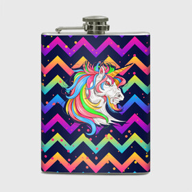 Фляга с принтом Cерьезный Единорог Frowning Unicorn в городе Новоалтайск, металлический корпус | емкость 0,22 л, размер 125 х 94 мм. Виниловая наклейка запечатывается полностью | Тематика изображения на принте: angry | neon | unicorn | единорог | злой | кислотный | конь | лошадь | неон | пони | радуга | радужный | сердитый | серьезный | хмурый | юникорн