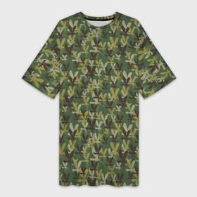 Платье-футболка 3D с принтом Комары (камуфляж) в городе Новоалтайск,  |  | camouflage | disguise | hunting camouflage | khaki | maskhalat | military | military camouflage | вампиры | комары | кровопийцы | кровососы | кровь | насекомые | охотник | рыбак | слепни