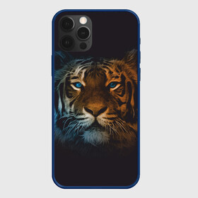 Чехол для iPhone 12 Pro Max с принтом Тигр с голубыми глазами в городе Новоалтайск, Силикон |  | tiger | животное | символ года | тигр | хищник