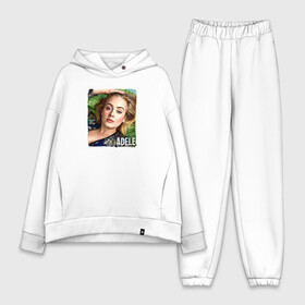 Женский костюм хлопок Oversize с принтом Adele в городе Новоалтайск,  |  | голова | лицо | надпись | певица | портрет