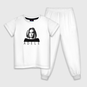 Детская пижама хлопок с принтом ADELE в городе Новоалтайск, 100% хлопок |  брюки и футболка прямого кроя, без карманов, на брюках мягкая резинка на поясе и по низу штанин
 | взгляд | девушка | имя | лицо | певица