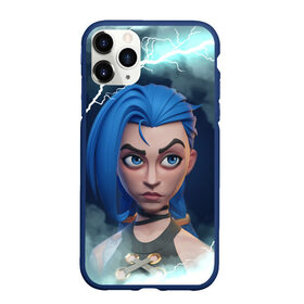 Чехол для iPhone 11 Pro Max матовый с принтом BLUE JINX | ARCAME в городе Новоалтайск, Силикон |  | Тематика изображения на принте: arcane | arcane league of legends | cartoon | jinx | league of legends | mult | stim punk | stimpunk | аркеин | аркейн | джинкс | мульт | мультик | паудер | порох | психопатка | синеголовая | синий хвост | стим панк | стимпанк