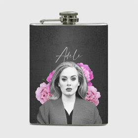 Фляга с принтом Flowers Adele в городе Новоалтайск, металлический корпус | емкость 0,22 л, размер 125 х 94 мм. Виниловая наклейка запечатывается полностью | имя | надпись | певица | текстура | цветы