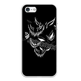 Чехол для iPhone 5/5S матовый с принтом Drain Face в городе Новоалтайск, Силикон | Область печати: задняя сторона чехла, без боковых панелей | Тематика изображения на принте: 10007 | anime | dead ghoul | dead inside | depression | dota | drain | drain face | phonk | phonk face | zxc | zxcursed | альт | аниме | гуль | дед инсайд | дэд инсайд | курсед