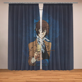 Фотошторы с принтом Дазай Осаму Dazai Osamu bungou stray dogs в городе Новоалтайск, Блэкаут (светозащита 90%) / Габардин (светозащита 40% | 2 полотна шириной по 145 см; Высота 200-300 см; Крепление: шторная лента (на крючки); | bungou stray dogs | dazai | osamu | бродячие псы | великий | дазай | дазай осаму | демон | кинни | осаму | цитаты