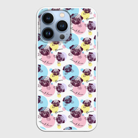 Чехол для iPhone 13 Pro с принтом Милые Мопсики в городе Новоалтайск,  |  | Тематика изображения на принте: bulldog | pug | pug dog | pug puppies | бульдог | год собаки | друг человека | дружные мопсы | дядя мопс | животное | зверь | кинолог | мопс | пёс | порода собак | собака боксёр | собака мопс | собаковод | четвероногий