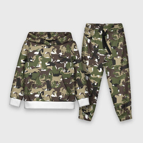 Детский костюм 3D (с толстовкой) с принтом Камуфляж из Собак (Camouflage) в городе Новоалтайск,  |  | Тематика изображения на принте: animal | camouflage | dog | military camouflage | барбос | бобик | военный камуфляж | год собаки | друг человека | животное | зверь | ищейка | камуфляж | кинолог | кость | лайка | милитари | охотничий камуфляж | пёс