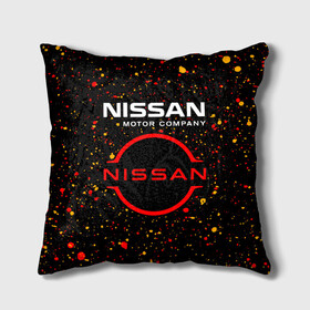 Подушка 3D с принтом NISSAN   Брызги в городе Новоалтайск, наволочка – 100% полиэстер, наполнитель – холлофайбер (легкий наполнитель, не вызывает аллергию). | состоит из подушки и наволочки. Наволочка на молнии, легко снимается для стирки | auto | logo | moto | nissan | paint | symbol | авто | автомобиль | брызги | гонки | знак | краска | лого | логотип | логотипы | марка | машина | мото | ниссан | символ | символы