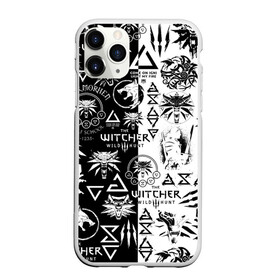 Чехол для iPhone 11 Pro Max матовый THE WITCHER LOGOOMBING ВЕДЬМАК ПАТТЕРН: в городе Новоалтайск, Силикон | | geralt | the witcher | the witcher wild hunt | witcher | wolf | аард | аксий | белый волк | ведьмак | ведьмак 3 | волк | геральт | игни | ирден | йенифер | каер морхен | квен | охотник | трисс | цири | школа волка