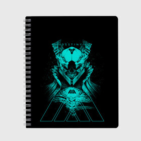 Тетрадь с принтом DESTINY WARLOCK   ВАРЛОК в городе Новоалтайск, 100% бумага | 48 листов, плотность листов — 60 г/м2, плотность картонной обложки — 250 г/м2. Листы скреплены сбоку удобной пружинной спиралью. Уголки страниц и обложки скругленные. Цвет линий — светло-серый
 | Тематика изображения на принте: bungie | cayde 6 | cyd6 | destiny | destiny 2 | forsaken | gambit | ghost | hunter | light | mara sov | titan | warlock | банги | варлок | габмит | дестини | дестини 2 | зур | кейд | кейд 6 | коро | мара сов | отвергнутые 