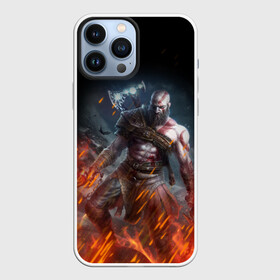 Чехол для iPhone 13 Pro Max с принтом КРАТОС В ОГНЕ | GOD OF WAR (НА СПИНЕ) в городе Новоалтайск,  |  | Тематика изображения на принте: ascension | betrayal | chains of olympus | cratos | ghost of sparta | god of war | hack and slash | kratos | logo | ragnarok | rune | war | атрей | бог войны | война | год ов вар | год оф вар | игра | иероглифы | кратос | лого | логотип | рагнарёк | руны 