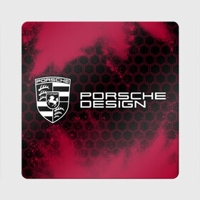Магнит виниловый Квадрат с принтом PORSCHE DESIGN | Краска в городе Новоалтайск, полимерный материал с магнитным слоем | размер 9*9 см, закругленные углы | Тематика изображения на принте: auto | logo | moto | porsche | porsche design | porshe | symbol | авто | автомобиль | взрыв | гонки | знак | краска | лого | логотип | логотипы | марка | машина | мото | порш | порше | символ | символы