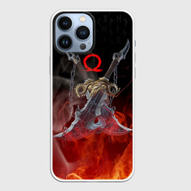 Чехол для iPhone 13 Pro Max с принтом МЕЧИ КРАТОСА, БОГ ВОЙНЫ в городе Новоалтайск,  |  | Тематика изображения на принте: ascension | betrayal | chains of olympus | cratos | fire | flame | ghost of sparta | god of war | hack and slash | kratos | logo | ragnarok | rune | бог войны | год ов вар | год оф вар | игра | иероглифы | кратос | лого | логотип | огонь | пламя | рагнарё