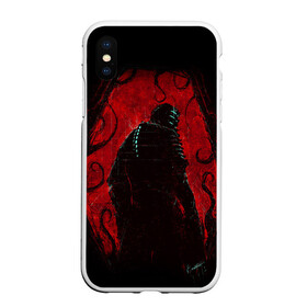 Чехол для iPhone XS Max матовый с принтом DEAD SPACE АЙЗЕК КЛАРК В БРОНЕ в городе Новоалтайск, Силикон | Область печати: задняя сторона чехла, без боковых панелей | armour | blood | dead | dead space | galaxy | ishimura | moon | obelisk | space | ufo | virus | айзек | броня | вирус | галактика | зомби | игра | ишимура | кларк | космос | костюм | кровь | ксеноморфы | луна | мёртвый | мёртвый космос | монстр