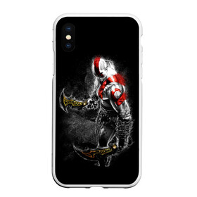 Чехол для iPhone XS Max матовый с принтом БОГ ВОЙНЫ С МЕЧАМИ, КРАТОС в городе Новоалтайск, Силикон | Область печати: задняя сторона чехла, без боковых панелей | Тематика изображения на принте: ascension | betrayal | chains of olympus | cratos | ghost of sparta | god of war | hack and slash | kratos | logo | ragnarok | rune | war | бог войны | война | год ов вар | год оф вар | игра | иероглифы | кратос | лого | логотип | рагнарёк | руны | символ