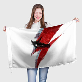 Флаг 3D с принтом ГЛАЗ КРАТОСА, БОГ ВОЙНЫ   GOD OF WAR в городе Новоалтайск, 100% полиэстер | плотность ткани — 95 г/м2, размер — 67 х 109 см. Принт наносится с одной стороны | ascension | betrayal | chains of olympus | cratos | ghost of sparta | god of war | hack and slash | kratos | logo | ragnarok | rune | war | атрей | бог войны | война | год ов вар | год оф вар | игра | иероглифы | кратос | лого | логотип | рагнарёк | руны 