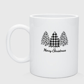 Кружка керамическая с принтом Merry Christmas три Ёлки. в городе Новоалтайск, керамика | объем — 330 мл, диаметр — 80 мм. Принт наносится на бока кружки, можно сделать два разных изображения | 2022 | happy new year | merry christmas | год тигра | ёлка | елки | елочка | зима близко | нг | новогодний | новогодний тигр | новый год | новый год 2022 | праздник | рождество | снег