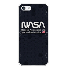 Чехол для iPhone 5/5S матовый с принтом NASA 3D LOGO   НАСА 3D логотип в городе Новоалтайск, Силикон | Область печати: задняя сторона чехла, без боковых панелей | elon | mask | musk | nasa | space x | star | америка | астронавт | звезды | земля | илон | космонавт | космос | луна | марс | маск | наса | планета | ракета | флаг