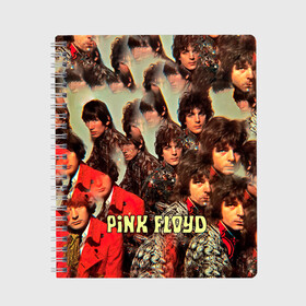 Тетрадь с принтом The Piper at the Gates of Dawn - Pink Floyd в городе Новоалтайск, 100% бумага | 48 листов, плотность листов — 60 г/м2, плотность картонной обложки — 250 г/м2. Листы скреплены сбоку удобной пружинной спиралью. Уголки страниц и обложки скругленные. Цвет линий — светло-серый
 | pink floyd | pinkfloyd | альбом | арт | артрок | дэвид гилмор | пинк флойд | пинкфлойд | прогрессивный | психоделический | ричард райт | роджер уотерс | рок группа | сид барретт | симфонический | спэйс | эйсид