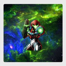 Магнитный плакат 3Х3 с принтом SAMUS SPACE FIGHER в городе Новоалтайск, Полимерный материал с магнитным слоем | 9 деталей размером 9*9 см | game | mercurysteam | metroid | metroid dread | metroid fusion | samus aran | игра | компьютерная игра | метроид | метроид дреад | мэтроид | мэтройдо дореддо | самус аран
