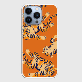 Чехол для iPhone 13 Pro с принтом Тигр  паттерн в городе Новоалтайск,  |  | 2022 | год тигра | китайский календарь | надписи | новый год | тигр