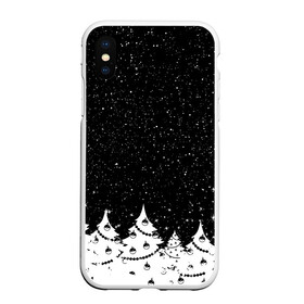 Чехол для iPhone XS Max матовый с принтом НОВОГОДНЯЯ НОЧЬ 2022 в городе Новоалтайск, Силикон | Область печати: задняя сторона чехла, без боковых панелей | 2022 | beast | merry christmas | new year | red bow | santa hat | snow | tiger | winter | winter is coming | year of the tiger | год тигра | дед мороз | животные | звери | зверь | зима | зима 2022 | зима близко | новог | новогодни