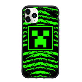 Чехол для iPhone 11 Pro Max матовый с принтом Майнкрафт Крипер   Minecraft Creeper в городе Новоалтайск, Силикон |  | Тематика изображения на принте: creeper | minecraft | tnt | визер | гаст | голем | грифер | крипер | майнкрафт | моб | страж