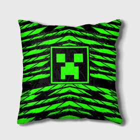 Подушка 3D с принтом Майнкрафт Крипер   Minecraft Creeper в городе Новоалтайск, наволочка – 100% полиэстер, наполнитель – холлофайбер (легкий наполнитель, не вызывает аллергию). | состоит из подушки и наволочки. Наволочка на молнии, легко снимается для стирки | Тематика изображения на принте: creeper | minecraft | tnt | визер | гаст | голем | грифер | крипер | майнкрафт | моб | страж